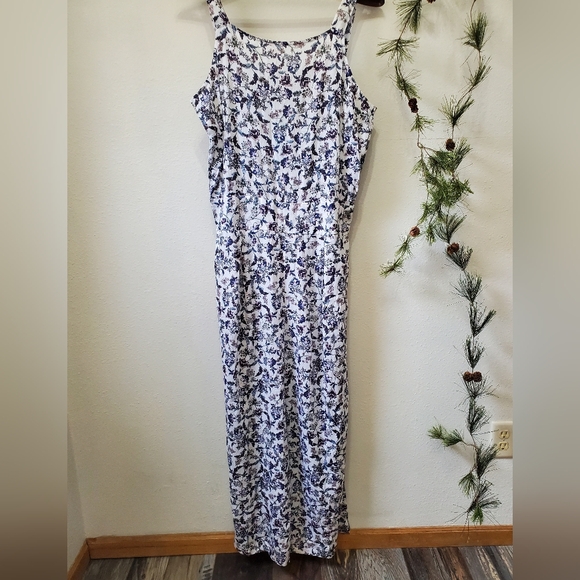 Jumpsuit Amerie Floral Sleeveless Scoop Neck Crepe Wide Leg NWT - Picture 2 of 16